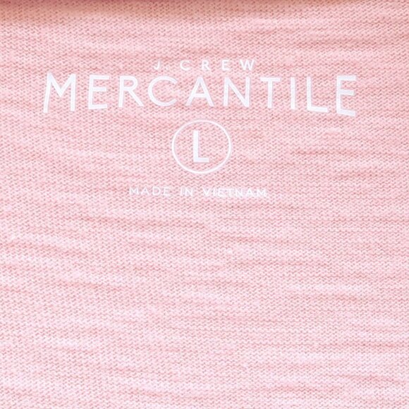 J. Crew Pale Pink 100% Cotton Short Sleeve Polo Shirt Size Large L - Picture 7 of 9